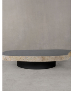 Boulder Coffee Table with Round Base