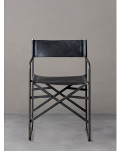 Director Chair | Black Leather