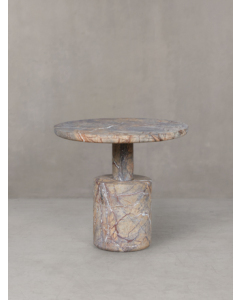 Babylon Marble Side Table | Forest Brown