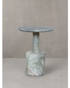 Babylon Marble Side Table | Forest Green